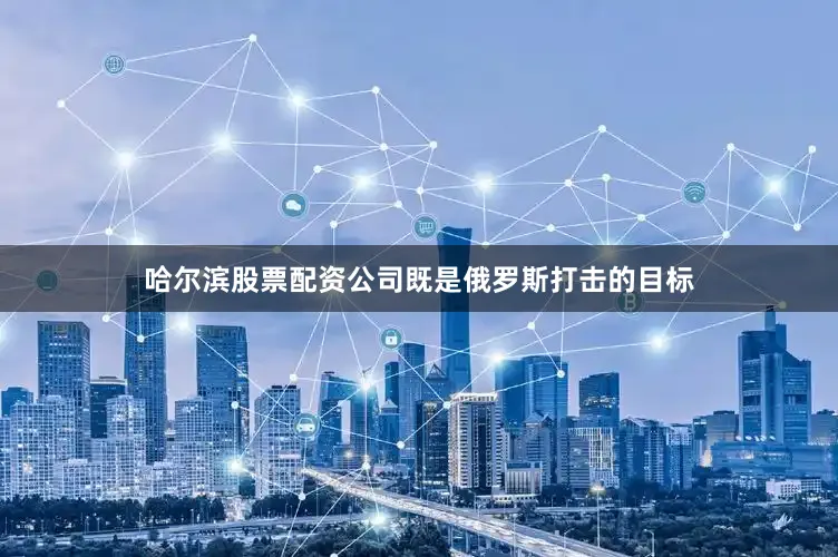 哈尔滨股票配资公司既是俄罗斯打击的目标