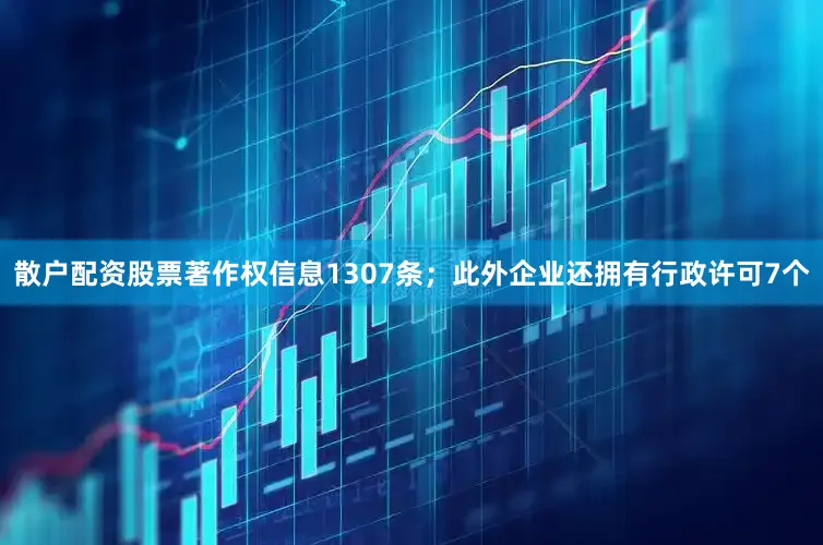 散户配资股票著作权信息1307条；此外企业还拥有行政许可7个